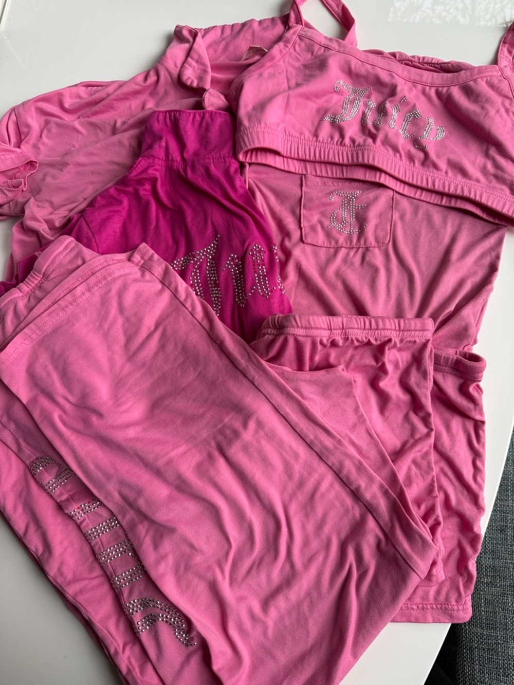 Juicy Couture Pink Rhinestone sleep set